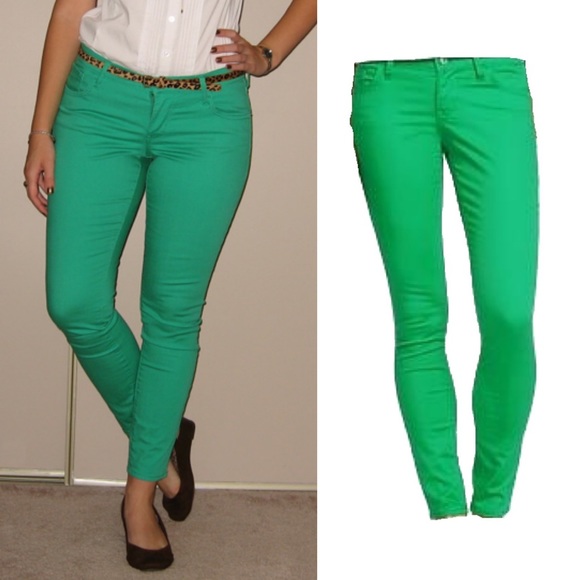 Bright green skinny jeans - Picture 5 of 5